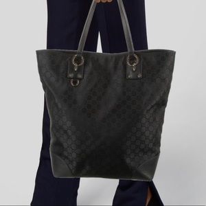 Gucci GG Nylon/Leather Tote